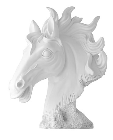 Name:Coppola Poly Horse Head, Matte Red, Item id:5910_10015 (Medium Image)