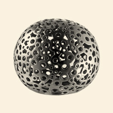 Annabelle Ceramic Lamp Stand, Silver Thumbnail Image