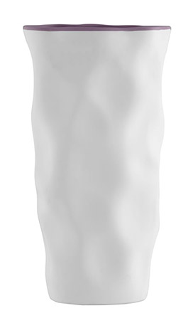 Name:Ara Ceramic Vase, White And Purple, Item id:5910_10031 (Medium Image)