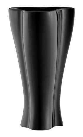 Name:Amber Ceramic Vase, Shiny Black, Item id:5910_10032 (Medium Image)