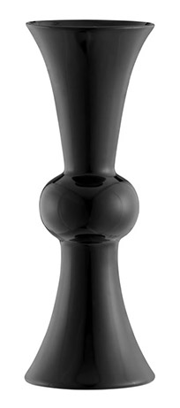 Name:Ana Ceramic Vase, Shiny Black, Item id:5910_10033 (Medium Image)