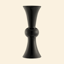 Ana Ceramic Vase, Shiny Black Thumbnail Image
