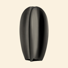 April Ceramic Vase, Shiny Black Thumbnail Image