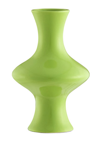 Name:Amanda Ceramic Vase, Shiny Green, Item id:5910_10037 (Medium Image)