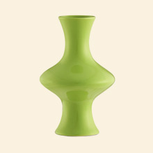 Amanda Ceramic Vase, Shiny Green Thumbnail Image