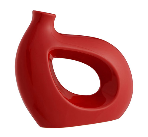 Name:Amy Ceramic Vase, Shiny Red, Item id:5910_10038 (Medium Image)