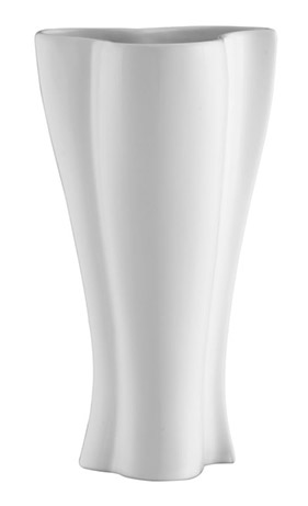 Name:Amber Ceramic Vase, Shiny White, Item id:5910_10039 (Medium Image)