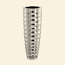 Anne Ceramic Vase, Silver Thumbnail Image