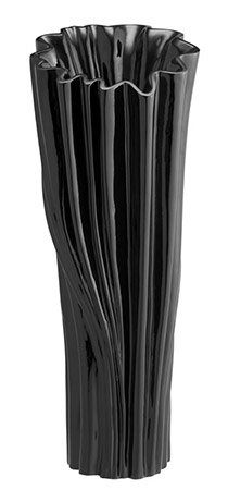 Name:Amara Poly Vase, Shiny Black, Item id:5910_10121 (Medium Image)
