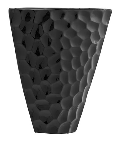 Name:Aimee Poly Vase, Shiny Black Small, Item id:5910_10122 (Medium Image)