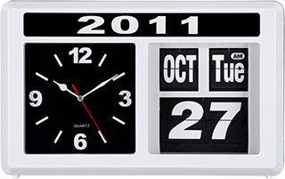 Name:Retro Auto Flip Clock White, Item id:5910_10132 (Medium Image)