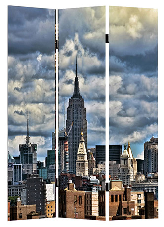 Name:Skyline Canvas Print Folding Screen, Item id:5910_10141 (Medium Image)
