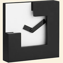 Chira Table Clock Black and White Thumbnail Image