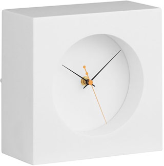 Name:Porthole Table Clock White, Item id:5910_10154 (Medium Image)