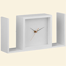 Visage Table Clock Black Thumbnail Image
