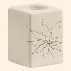 Blair Single Candle Holder White Thumbnail Image