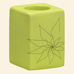 Blair Single Candle Holder Green Thumbnail Image