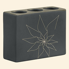 Blair Triple Candle Holder Gray Thumbnail Image