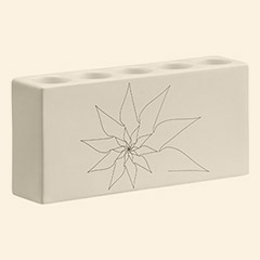 Blair Quintuple Candle Holder White Thumbnail Image