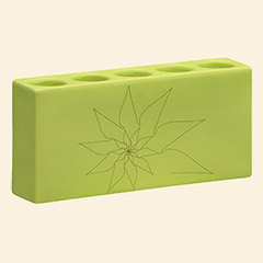 Blair Quintuple Candle Holder Green Thumbnail Image