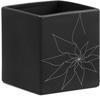 Name:Brenda Square Vase L Black, Item id:5910_10172 (Medium Image)
