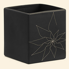 Brenda Square Vase L Black Thumbnail Image