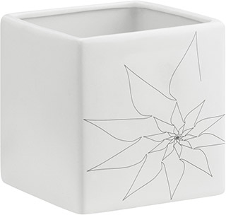 Name:Brenda Square Vase L White, Item id:5910_10173 (Medium Image)