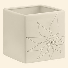 Brenda Square Vase L White Thumbnail Image