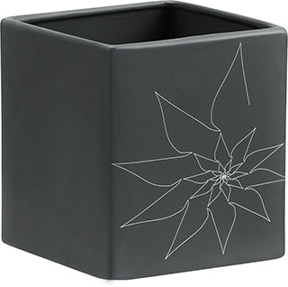 Name:Brenda Square Vase L Gray, Item id:5910_10174 (Medium Image)