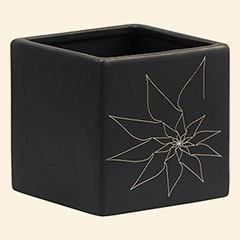 Brenda Square Vase M Black Thumbnail Image