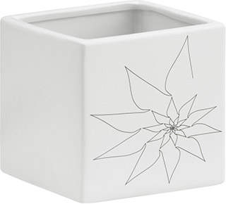 Name:Brenda Square Vase M White, Item id:5910_10177 (Medium Image)