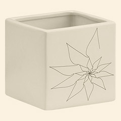 Brenda Square Vase M White Thumbnail Image
