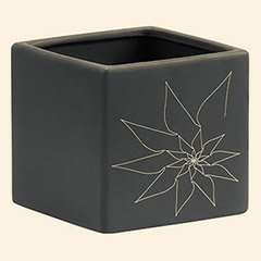 Brenda Square Vase M Gray Thumbnail Image