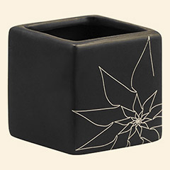 Brenda Sqaure Vase S Black Thumbnail Image