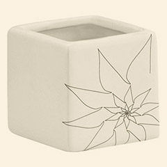 Brenda Sqaure Vase S White Thumbnail Image