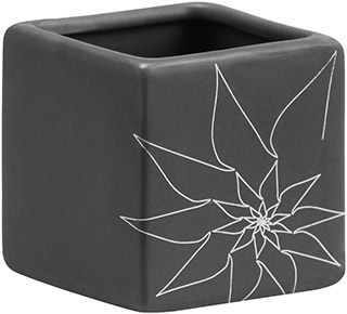 Name:Brenda Sqaure Vase S Gray, Item id:5910_10182 (Medium Image)
