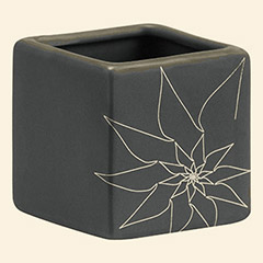 Brenda Sqaure Vase S Gray Thumbnail Image