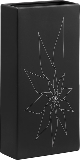 Name:Blithe Rectangular Vase L Black, Item id:5910_10184 (Medium Image)