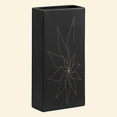 Blithe Rectangular Vase L Black Thumbnail Image