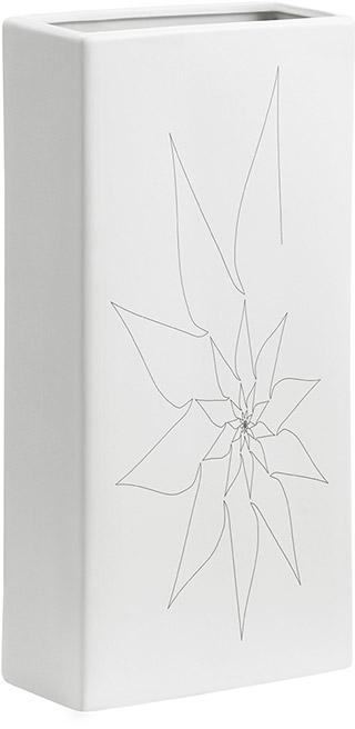 Name:Blithe Rectangular Vase L White, Item id:5910_10185 (Medium Image)