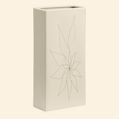 Blithe Rectangular Vase L White Thumbnail Image