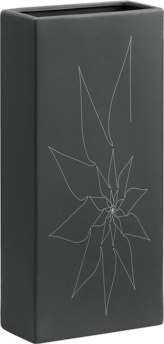 Name:Blithe Rectangular Vase L Gray, Item id:5910_10186 (Medium Image)