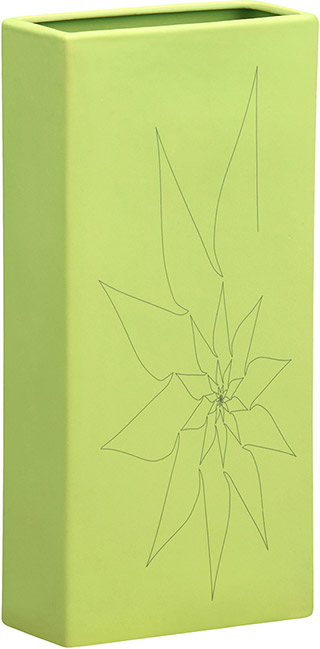 Name:Blithe Rectangular Vase L Green, Item id:5910_10187 (Medium Image)