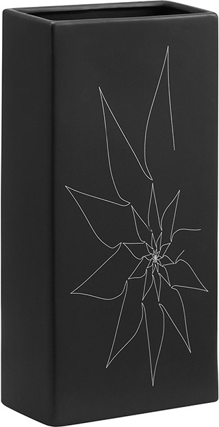 Name:Blithe Rectangular Vase M Black, Item id:5910_10188 (Medium Image)