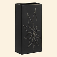 Blithe Rectangular Vase M Black Thumbnail Image