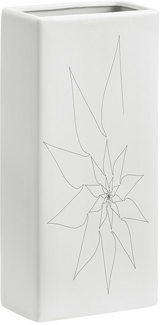 Name:Blithe Rectangular Vase M White, Item id:5910_10189 (Medium Image)