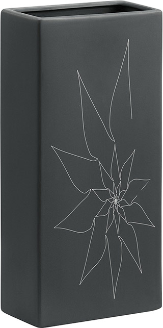 Name:Blithe Rectangular Vase M Gray, Item id:5910_10190 (Medium Image)
