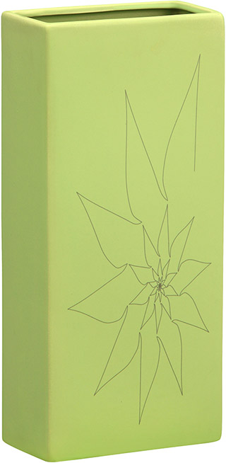 Name:Blithe Rectangular Vase M Green, Item id:5910_10191 (Medium Image)
