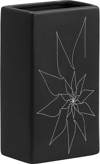 Name:Blithe Rectangular Vase S Black, Item id:5910_10192 (Medium Image)