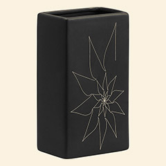 Blithe Rectangular Vase S Black Thumbnail Image
